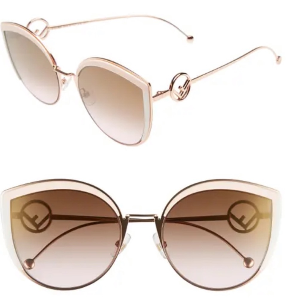 58mm Metal Butterfly FENDI sunglasses - Picture 2 of 9